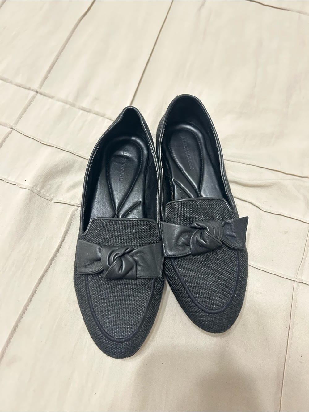Alex Marie - Black Bow Detail Loafers